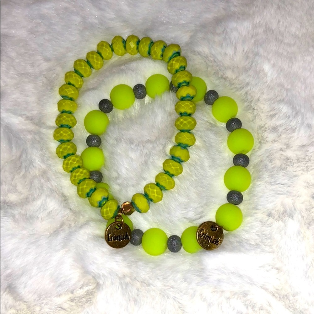 Erimish neon yellow bracelets!